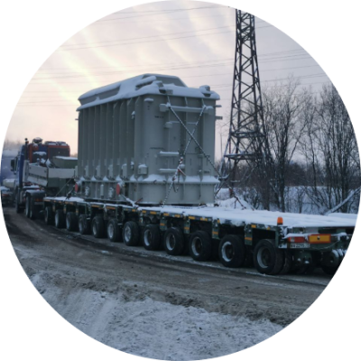 Организация доставки трансформатора на место строительства Кольской ВЭС